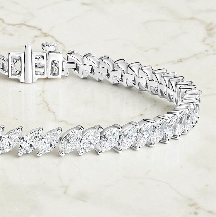 Orbita Marquise Lab Diamond Tennis Bracelet