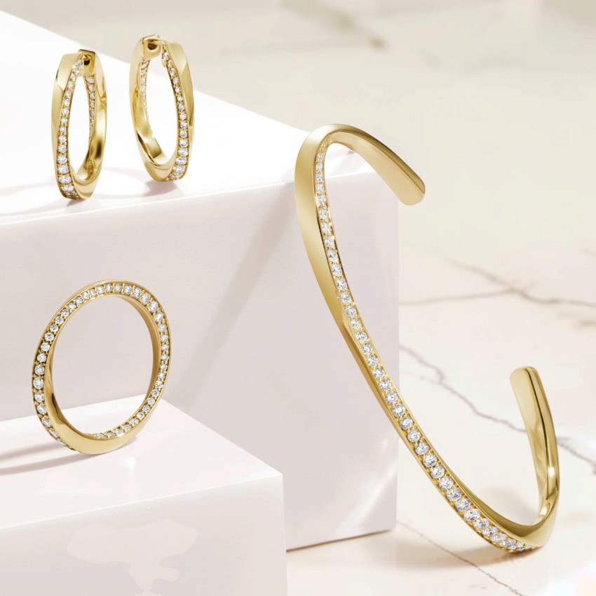 Fairmined Spiralis Diamond Bracelet