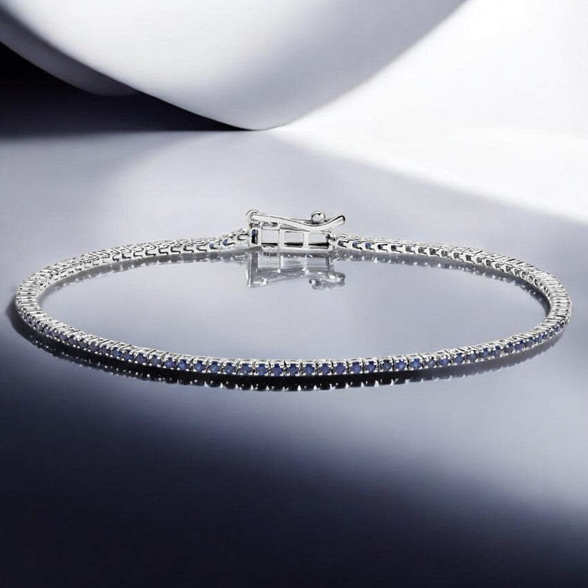 White Sapphire Tennis Bracelet