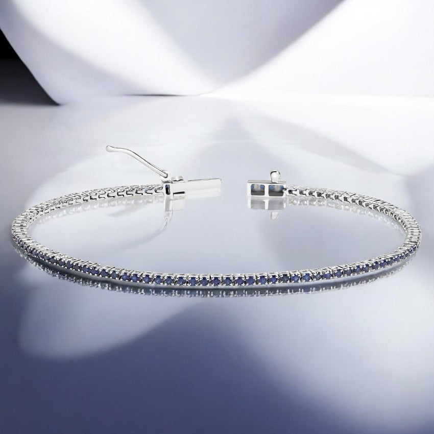 White Sapphire Tennis Bracelet