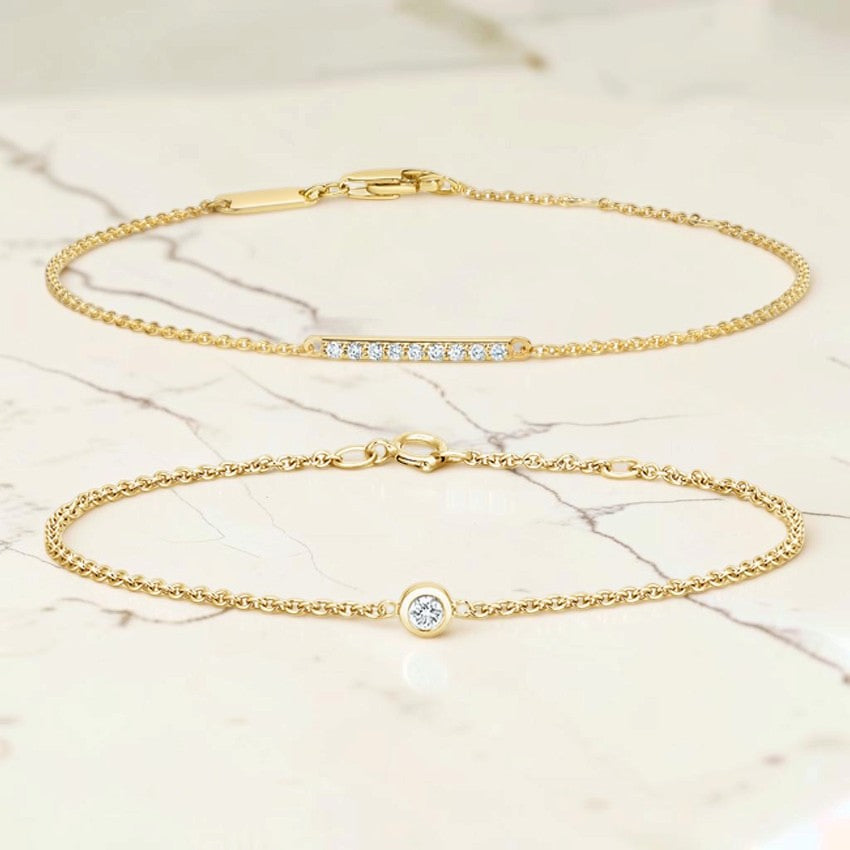 The Purist Diamond Bracelet Set