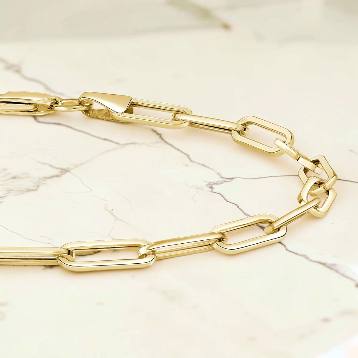 The Aficionado Paperclip and Diamond Bracelet Set