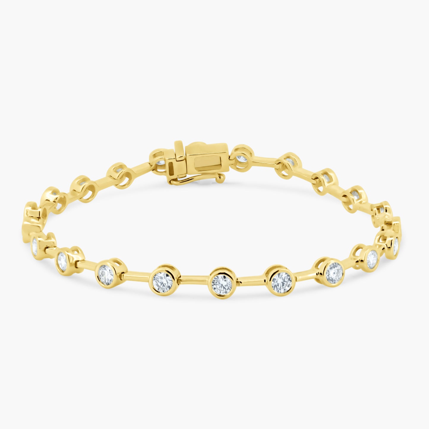 14K Yellow Gold Tennis Bracelet - B60578401