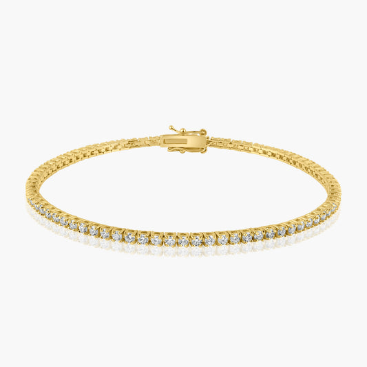 14K Yellow Gold Tennis Bracelet-BT4-2.0BMC