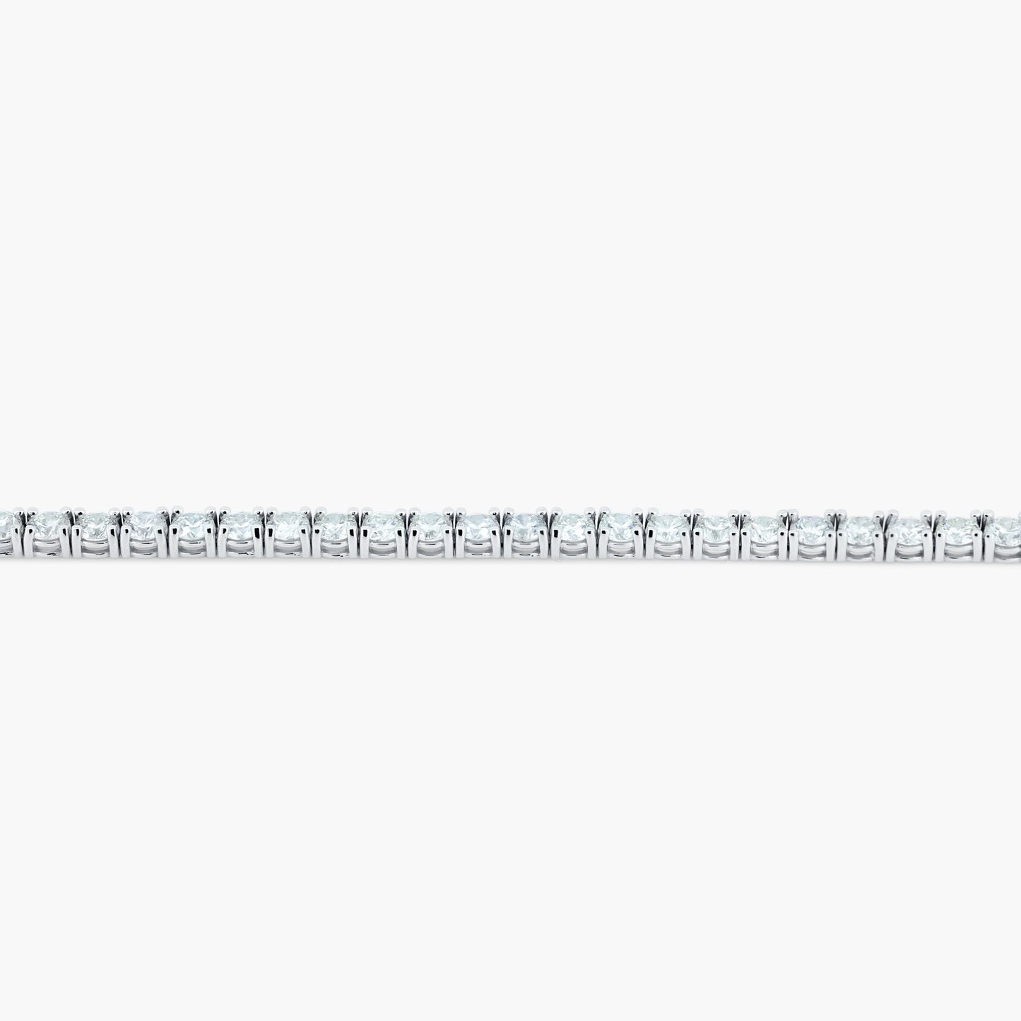 14K White Gold Round Diamond Tennis Bracelet-BT4-4.0BMC