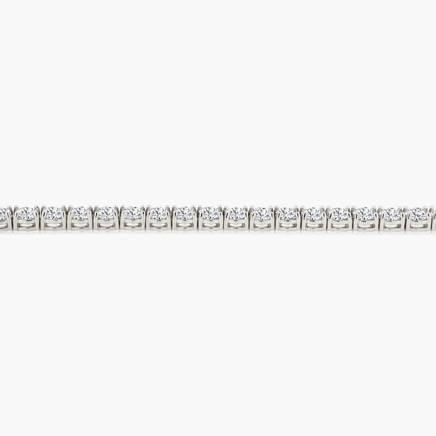 14K White Gold Tennis Bracelet-BT4-4.2BMC