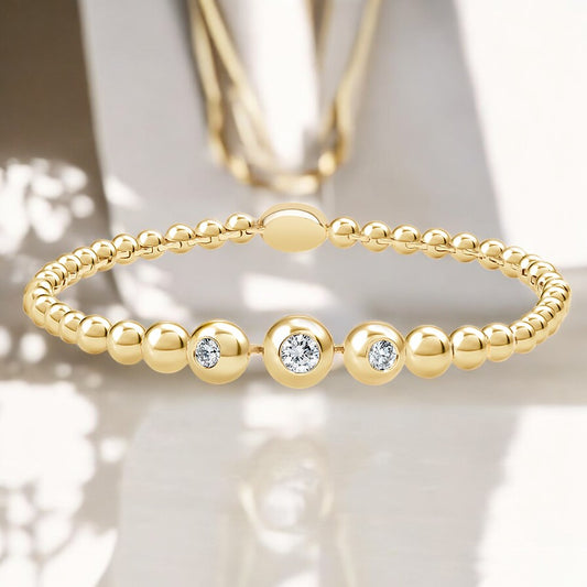 Lab Diamond Bubble Bracelet