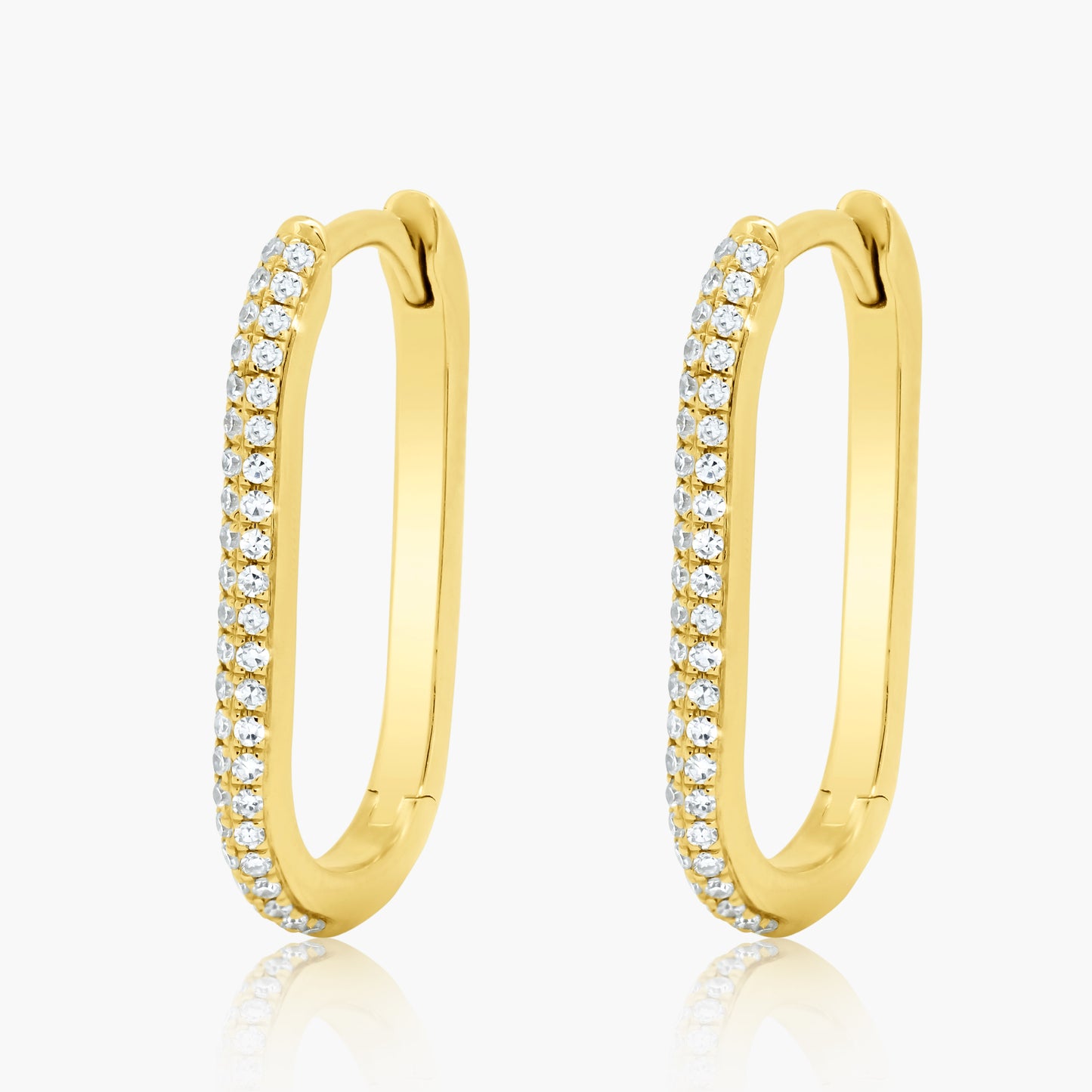 14K Yellow Gold Hoop Earrings - E00016RZ