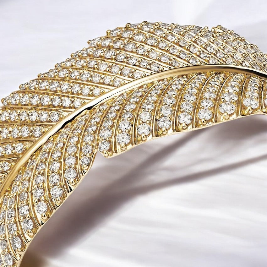 Leaf Lab Diamond Cuff Bracelet