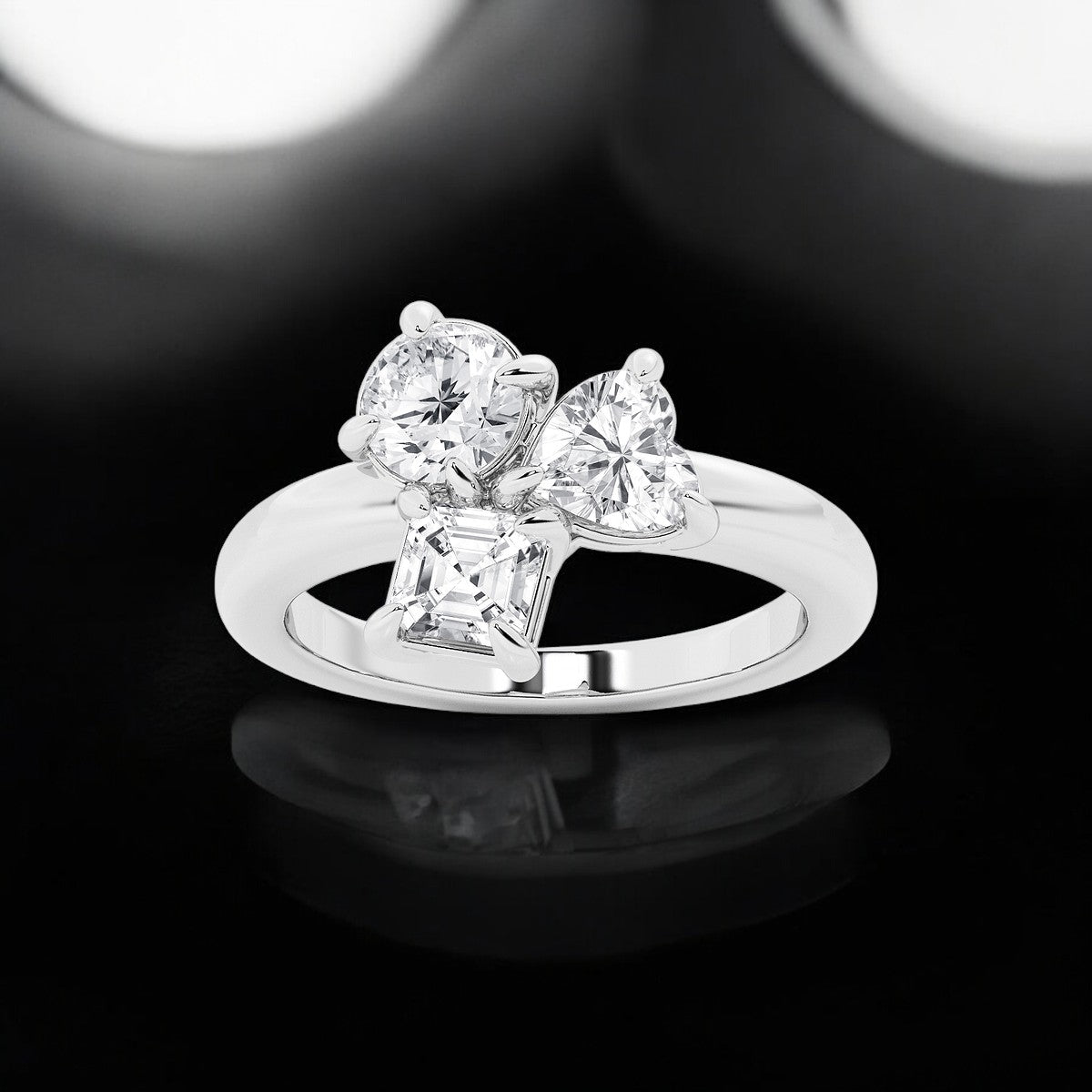 Mosaic Three Stone Ring