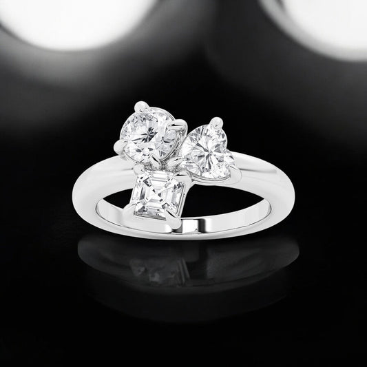 Mosaic Three Stone Ring