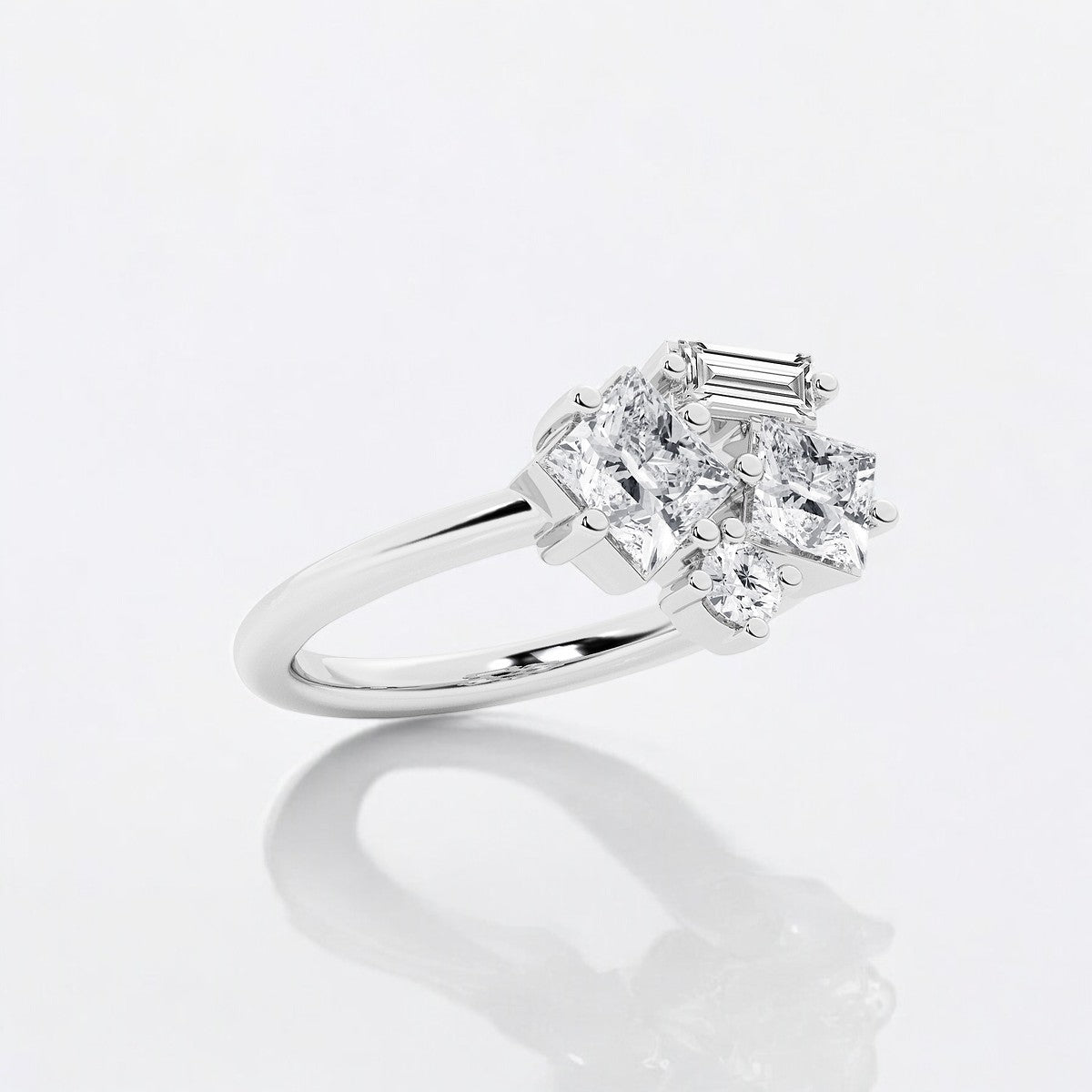 Mosaic Framed Abstract Ring