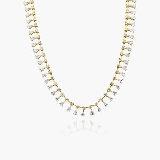 14K Yellow Gold Statement Necklace-N00010