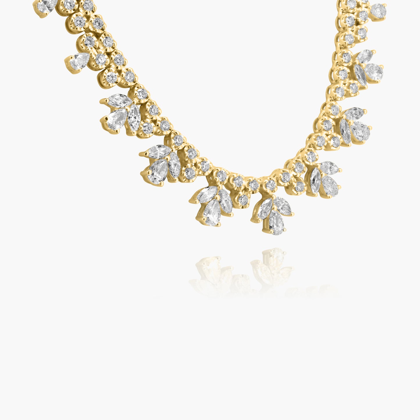 14K Yellow Gold Statement Necklace-N05646