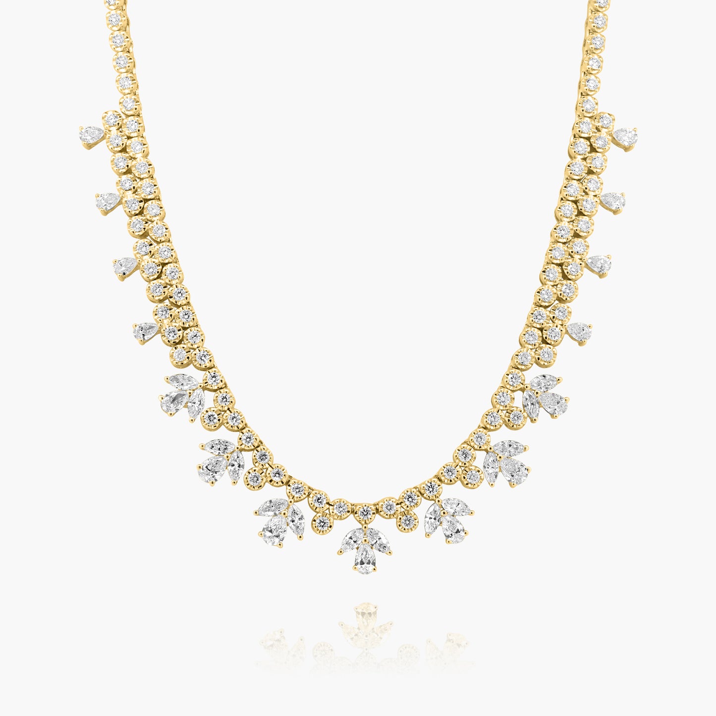 14K Yellow Gold Statement Necklace-N05646