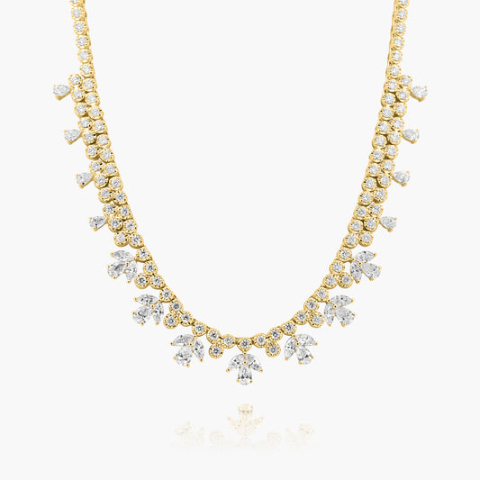 14K Yellow Gold Statement Necklace-N05646