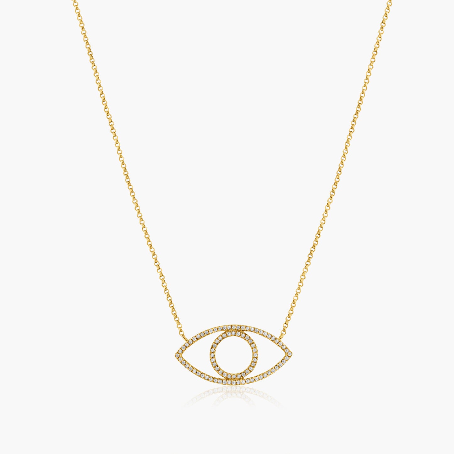 14K Yellow Gold Evil Eye Pendant-N60154707