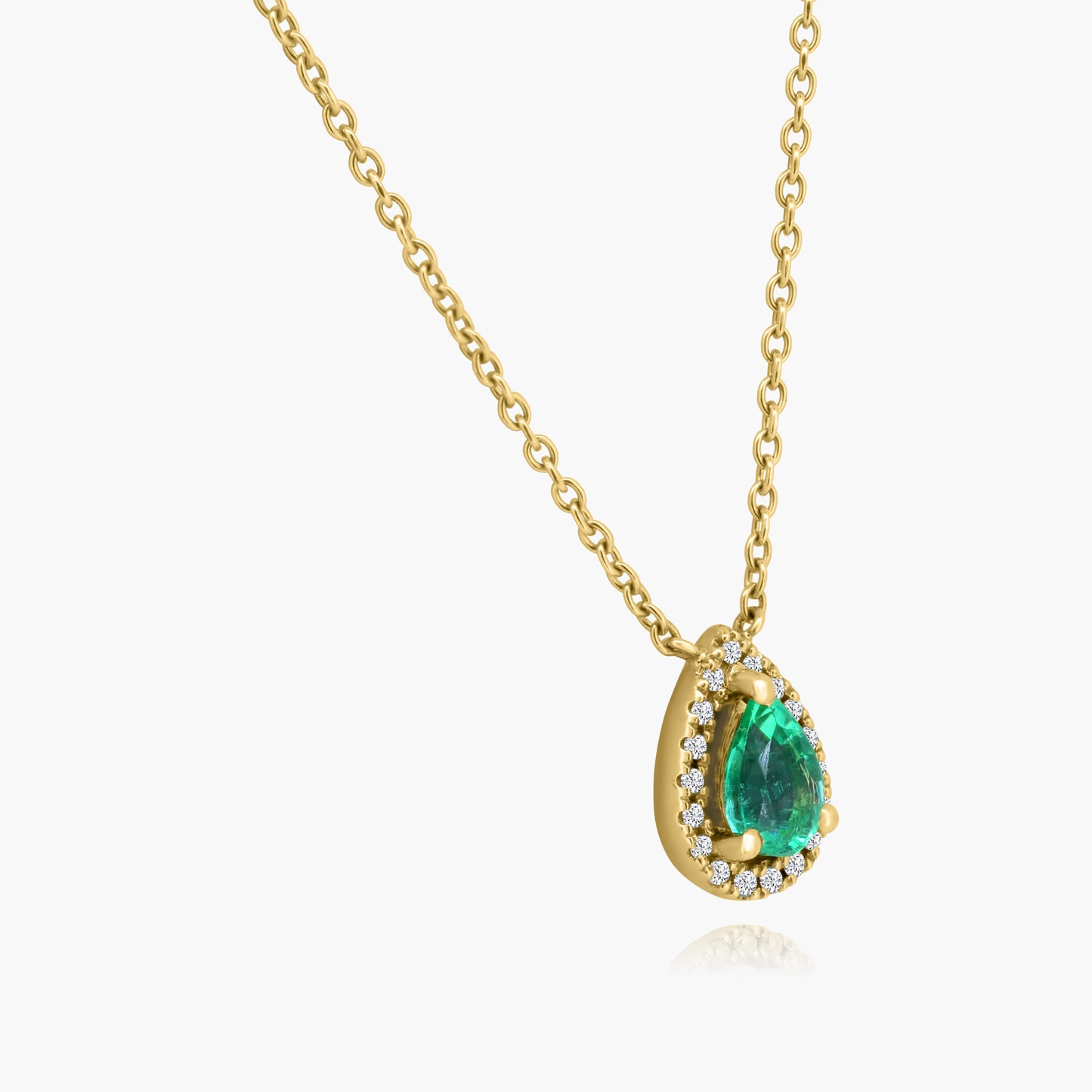 18K Yellow Gold Colored Gemstone Pendant-N60389401-9