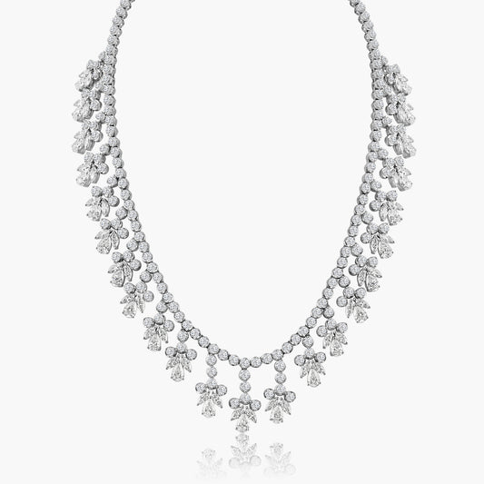 14K White Gold Statement Necklace - N60462301