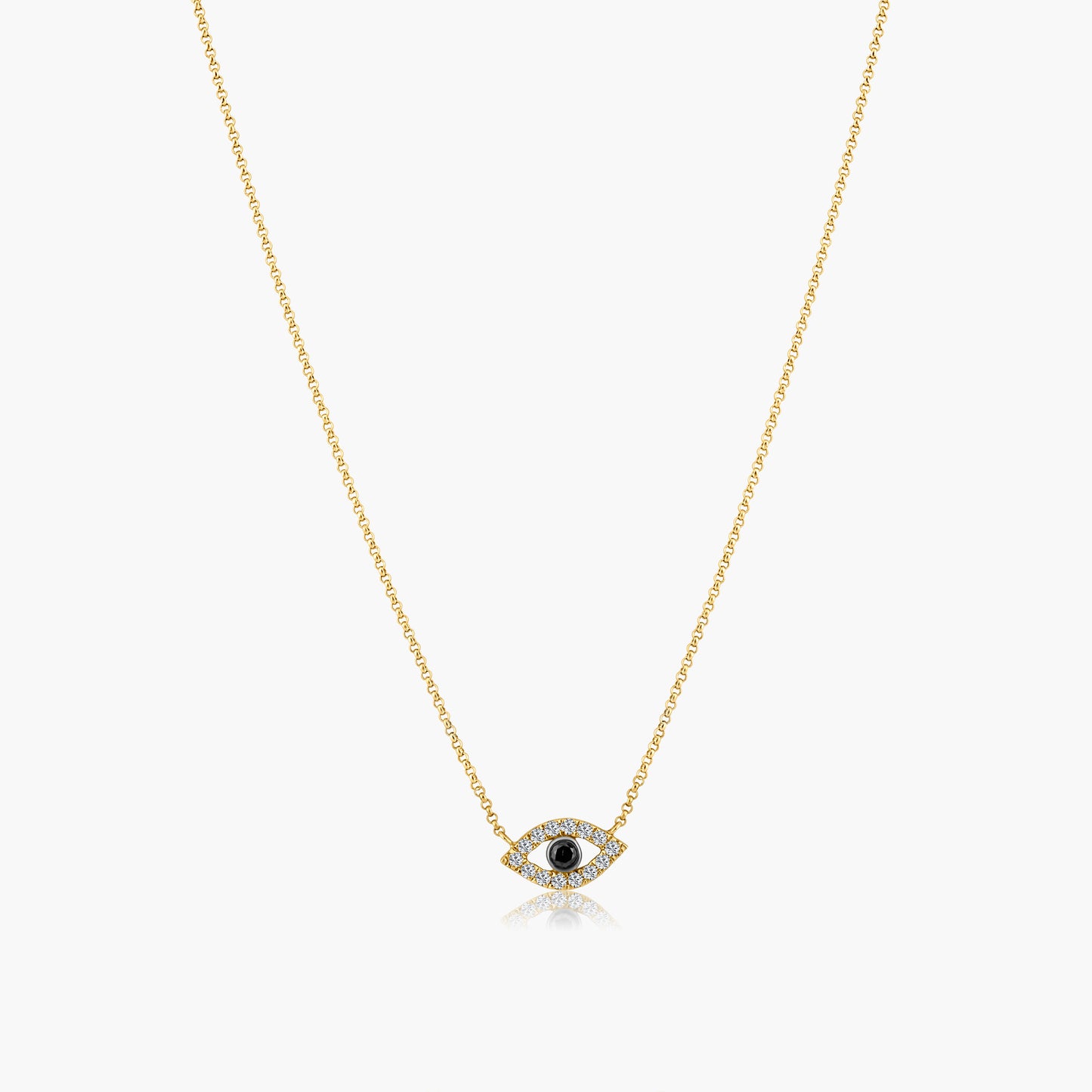 14K Yellow Gold Evil Eye Pendant-N605210