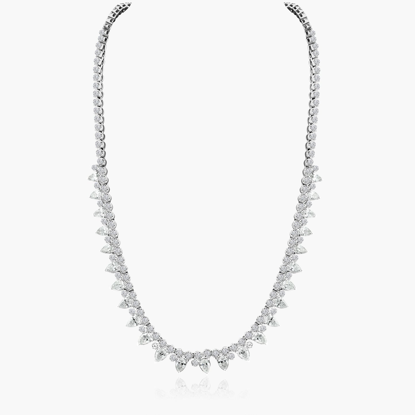 18K White Gold Statement Necklace - N60546601-1