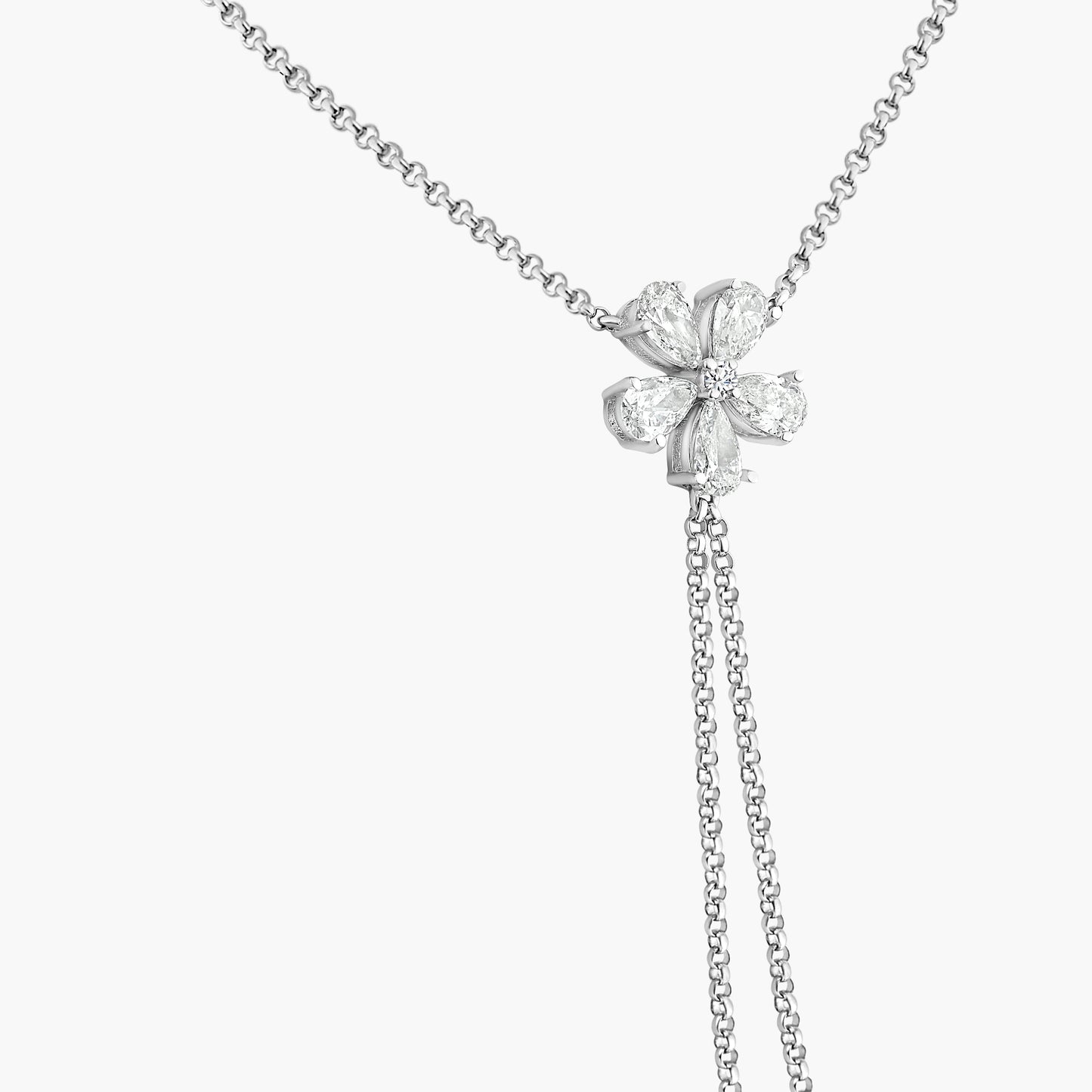 14K White Gold Dainty Pendant-N605557