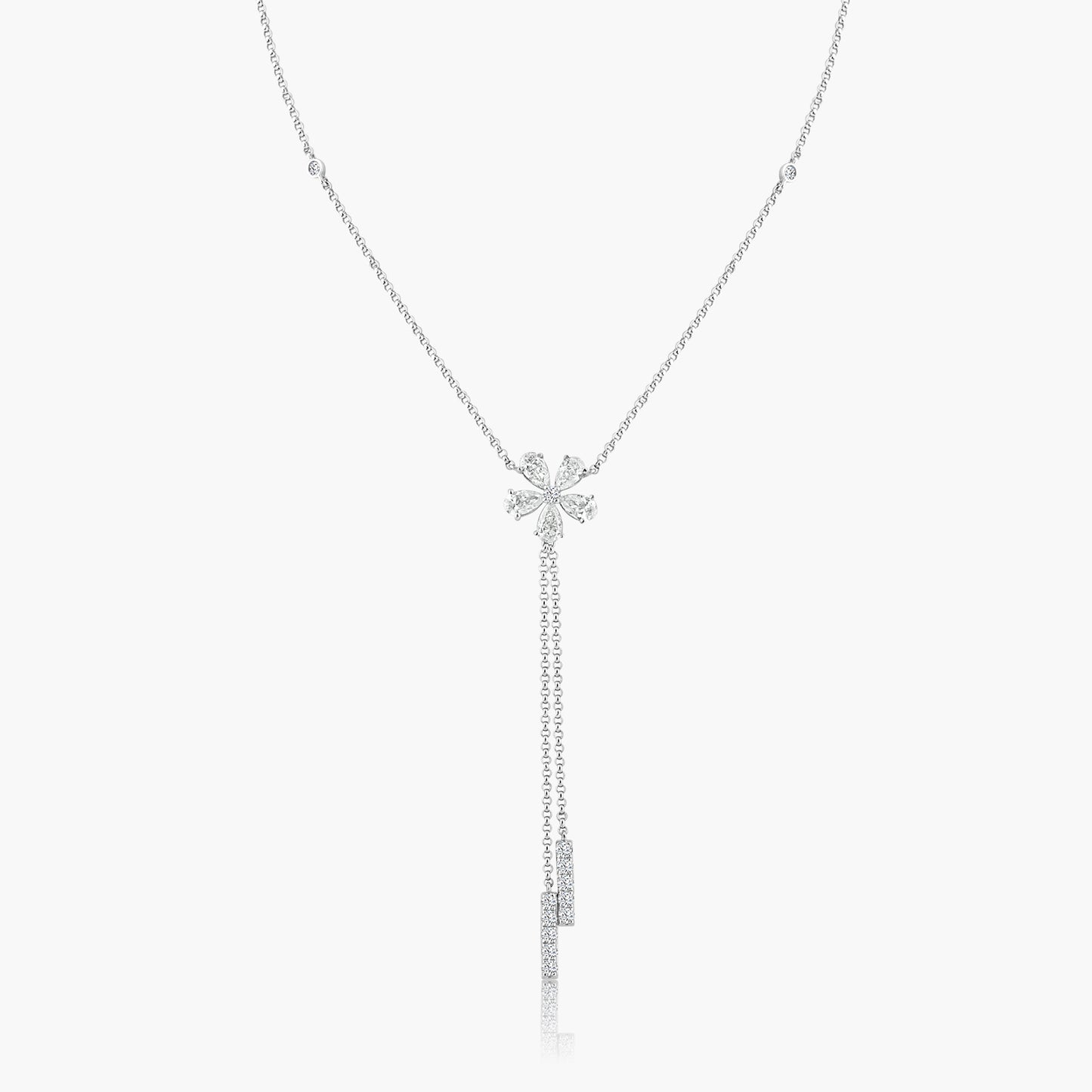 14K White Gold Dainty Pendant-N605557