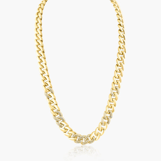 14K Yellow Gold Chain Link Necklace-N60561203