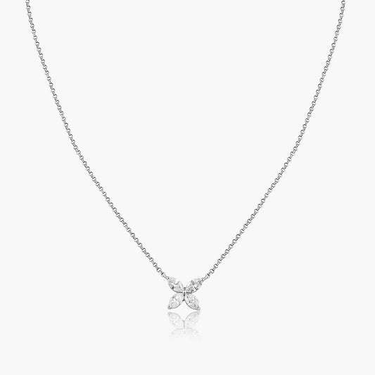 14K White Gold Dainty Pendant - N605674-3