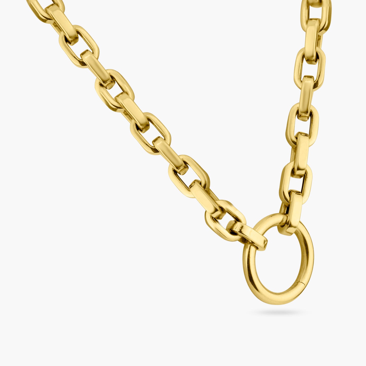 14K Yellow Gold Chain Link Necklace - N605735M01