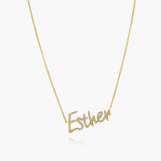 14K Yellow Gold Personalized Pendant - N606184