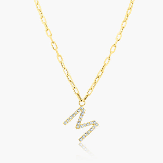 14K Yellow Gold Personalized Initial Pendant - N60626301-1