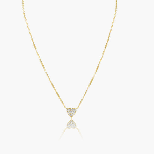 14K Yellow Gold Dainty Heart Pendant-N60628902