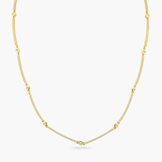 14K Yellow Gold Statement Necklace-N606330