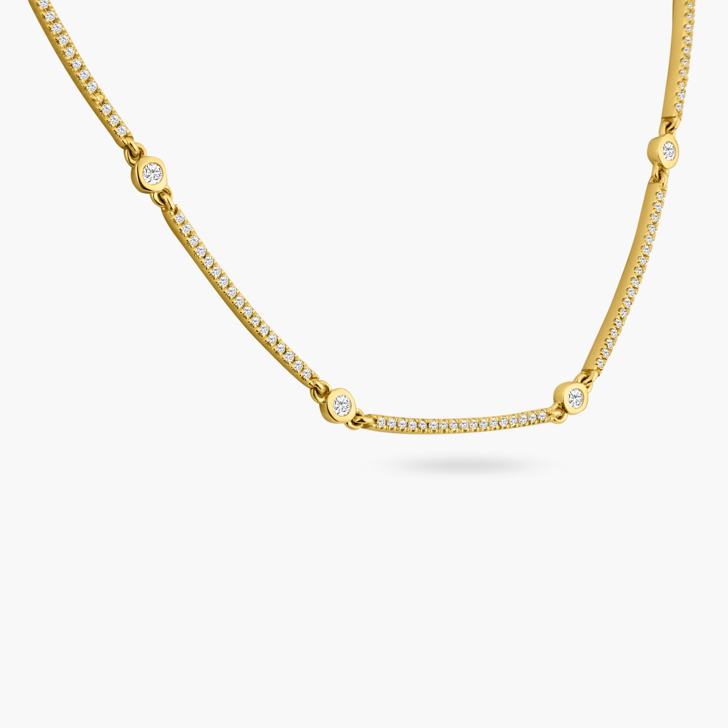 14K Yellow Gold Statement Necklace-N606330