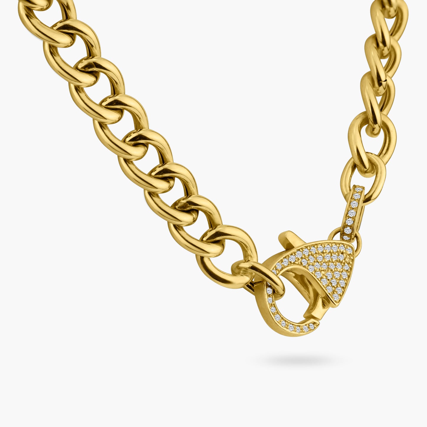 14K Yellow Gold Chain Link Necklace-N606444M01