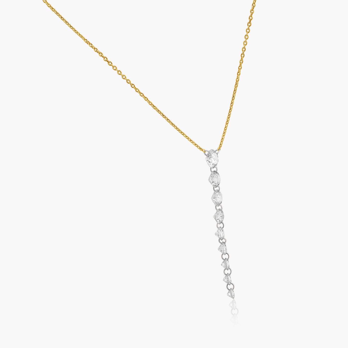 14K Yellow Gold Laser Drill Diamond Pendant-N9MD0003GP