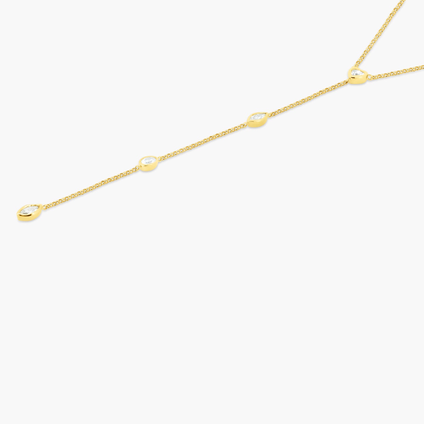 14K Yellow Gold Dainty Necklace - NBHMOM