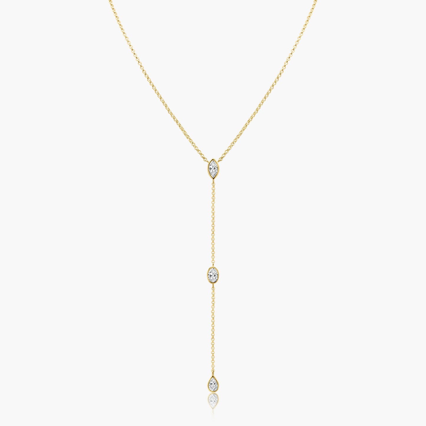 14K Yellow Gold Dainty Necklace - NBMOP