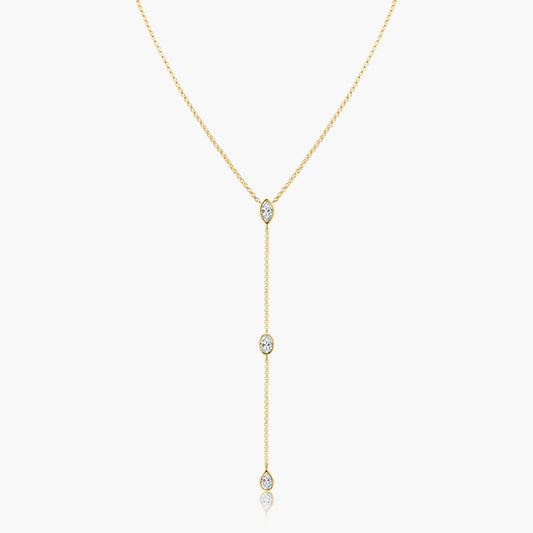 14K Yellow Gold Dainty Necklace - NBMOP