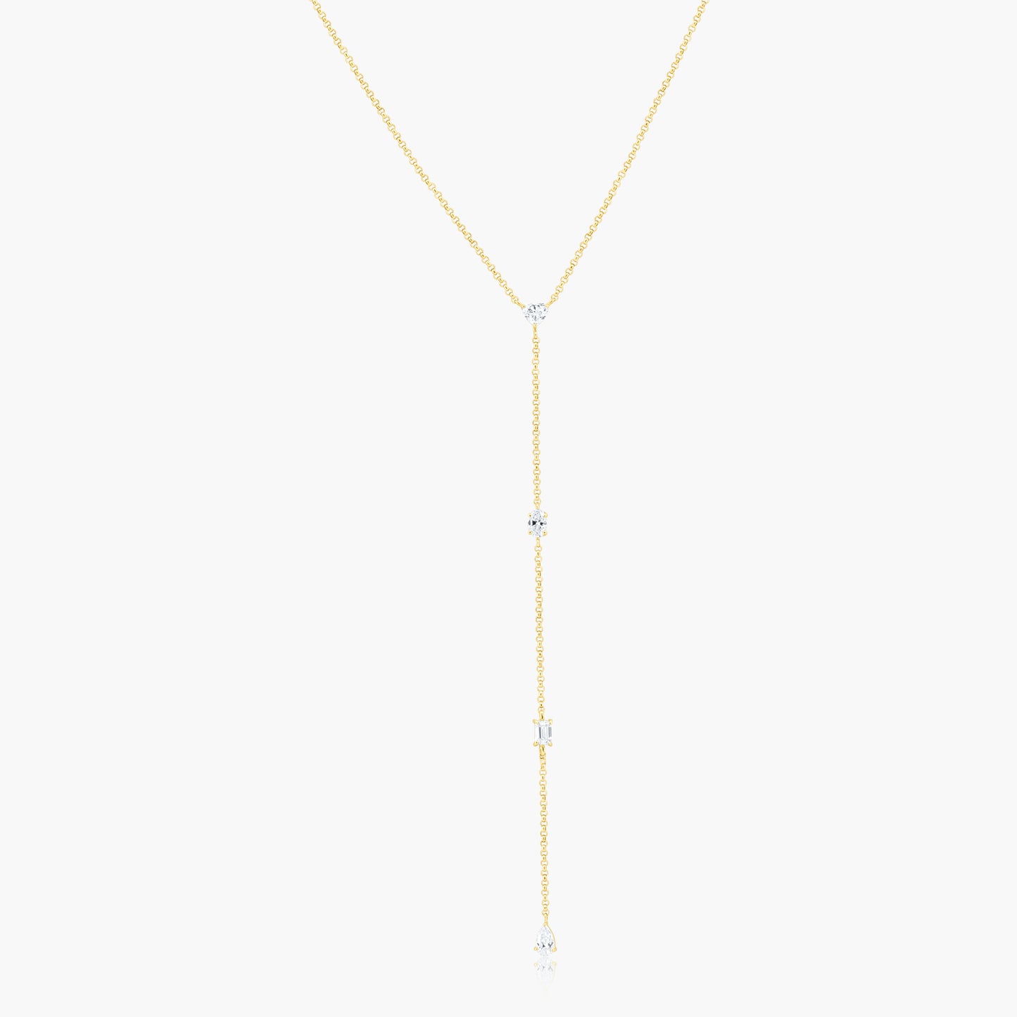 14K Yellow Gold Dainty Necklace - NHOEP