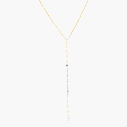 14K Yellow Gold Dainty Necklace - NHOEP