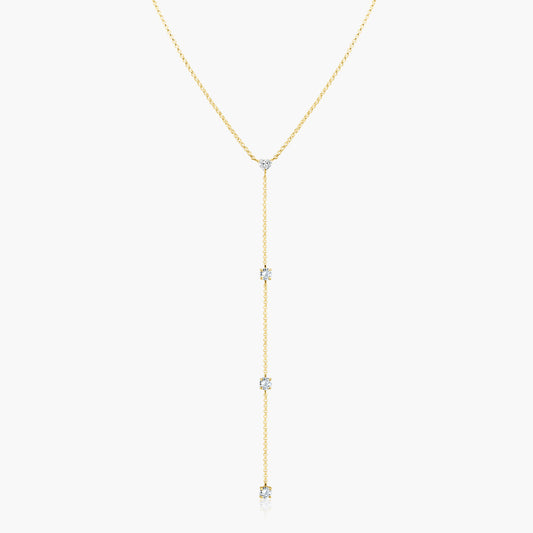 14K Yellow Gold Dainty Necklace - NHRRR