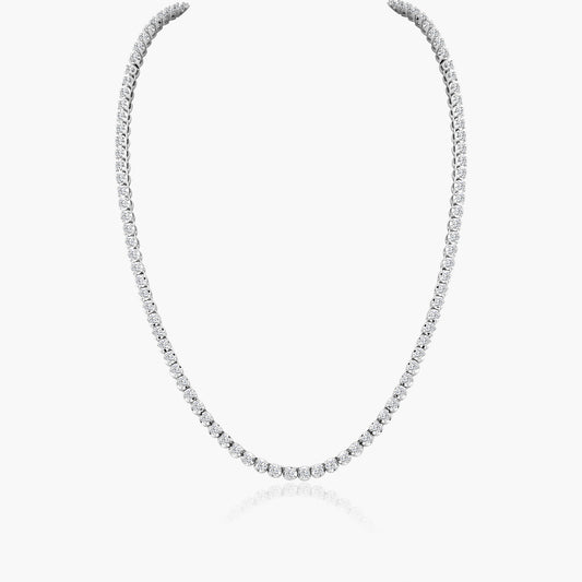 14K White Gold Tennis Necklace-NSCTC-2.3-17NMC