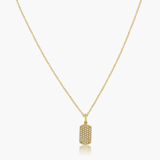 14K Yellow Gold Dainty Pendant-P-CH-29-CH