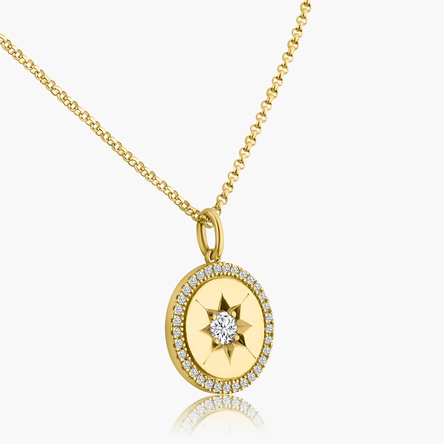 14K Yellow Gold Dainty Pendant - P531-CH