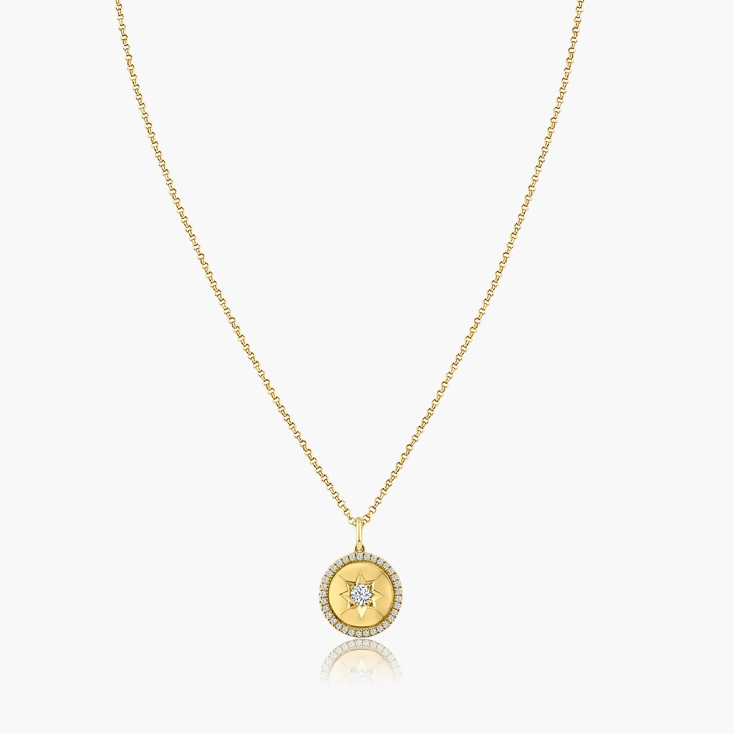 14K Yellow Gold Dainty Pendant - P531-CH