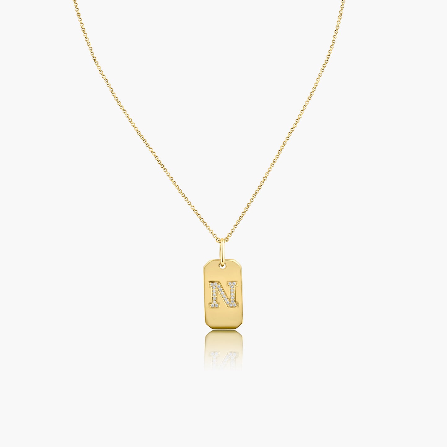 14K Yellow Gold Personalized Initial Pendant - P60610702