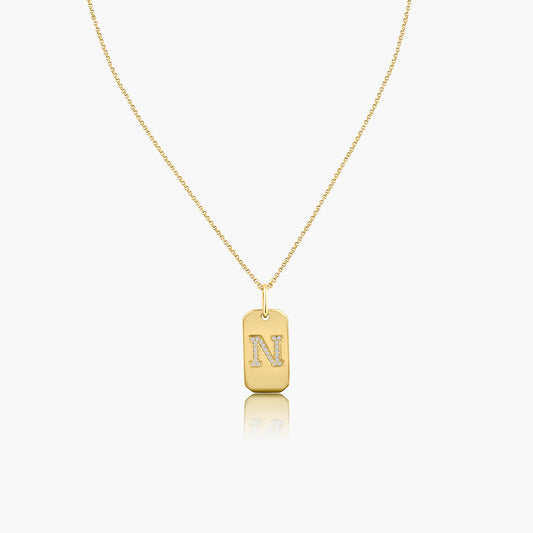 14K Yellow Gold Personalized Initial Pendant - P60610702