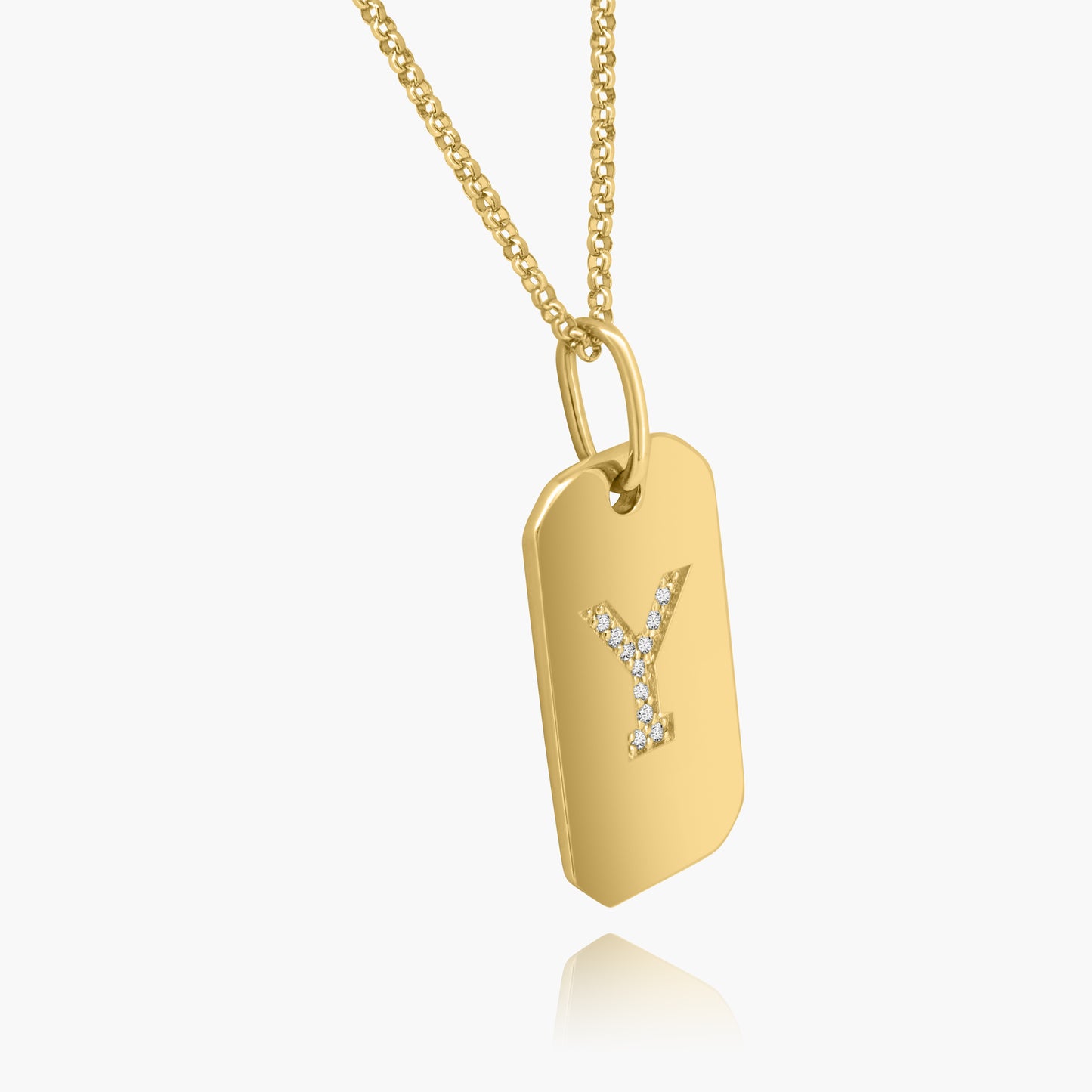 14K Yellow Gold Personalized Initial Pendant - P60610705